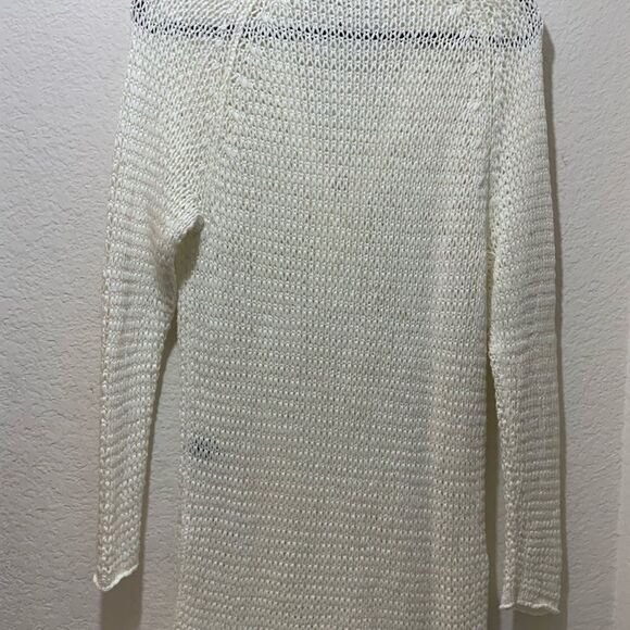Ralph Lauren Loose Knit Sweater white jumper size L - Picture 7 of 9